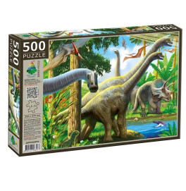 Пазлы "Энергия Плюс 500 элементов Динозавры" Энергия Плюс 500 элементов Ен.3477