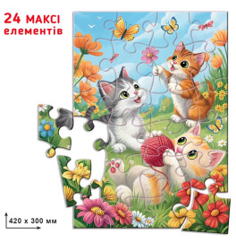 Пазл Енергія Плюс Грайливі кошенята 24 елементів Ен.8243