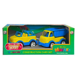 Mini Matiki коробка 2 внедорожник грузовик грузовик Бамсик 002/13_Yellow-Blue Mini Matiki коробка 2 внедорожник грузовик грузовик Бамсик 002/13_Yellow-Blue