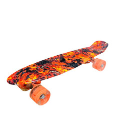 Пенни борд 22" Lava, PU колеса со светом, противень 56*15 cm