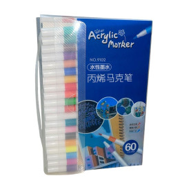 Набір маркерів Acrylic Marker для малювання акрілові 60 штук 9102-60