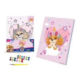 Каритна за номерами qbee "Щенячий патруль: Блискуча Єдиноріжка" 30х40 см QB914-010