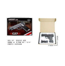 Игрушка Пистолет металлический на шариках C27