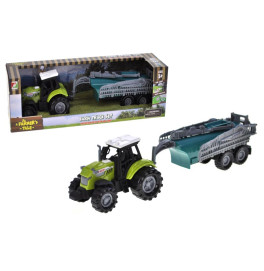 Машинка Трактор з причіпом інерційний зі звуком і світлом 550-4P