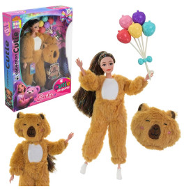 Лялька з хутровим вбранням QJ201A