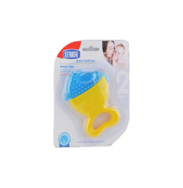 Погремушка-прорезыватель с жидким наполнителем силиконовая B05_Yellow