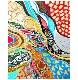 Картина по номерам Stateg Яркие абстракции 40х50 см GS1422 Картина по номерам Stateg Яркие абстракции 40х50 см GS1422