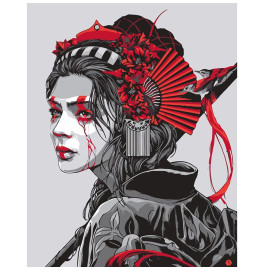 Картина по номерам Stateg Японская девушка 40х50 см SY6802 Картина по номерам Stateg Японская девушка 40х50 см SY6802