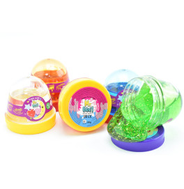 Лизун-Антистресс "Хрустальный с конфетти" 100 г