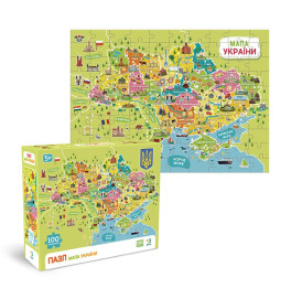 Пазл Dodo Maps Карта Украины 100 элементов