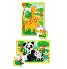 Мягкие пазлы Vladi Toys А5 "Животные зоопарка" фомовые