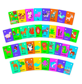 Карточки на кольце Vladi Toys Английский. Мир животных 18 карт