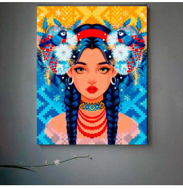 Картина по номерам "Юная зима" 40*50 см @