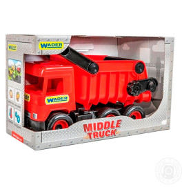 Авто "Middle truck" самосвал (красный) в коробке