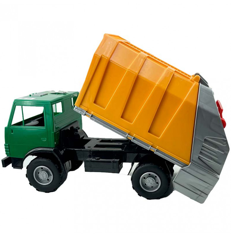 Машинка мусоровоз Орион Х2 пластиковая 273_Green-Orange