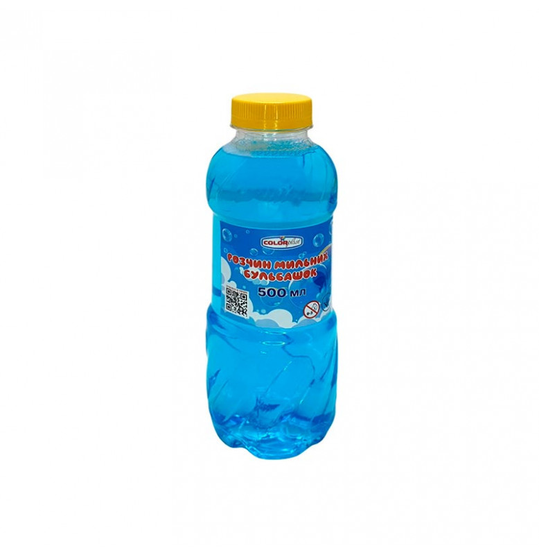 Раствор для мыльных пузырей Colorplast синий 500 мл 3405_Blue
