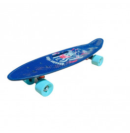 Пенні борд Skull 24" PU колеса з ручкою 60*17 cm SC20514_Ocean
