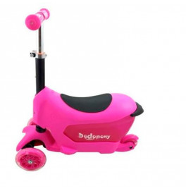 Самокат трехколесный с сиденьем и ящиком BT-KS-0063_Pink