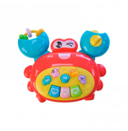 Игрушечное Пианино детское Крабик на батарейках 8815-C_Red