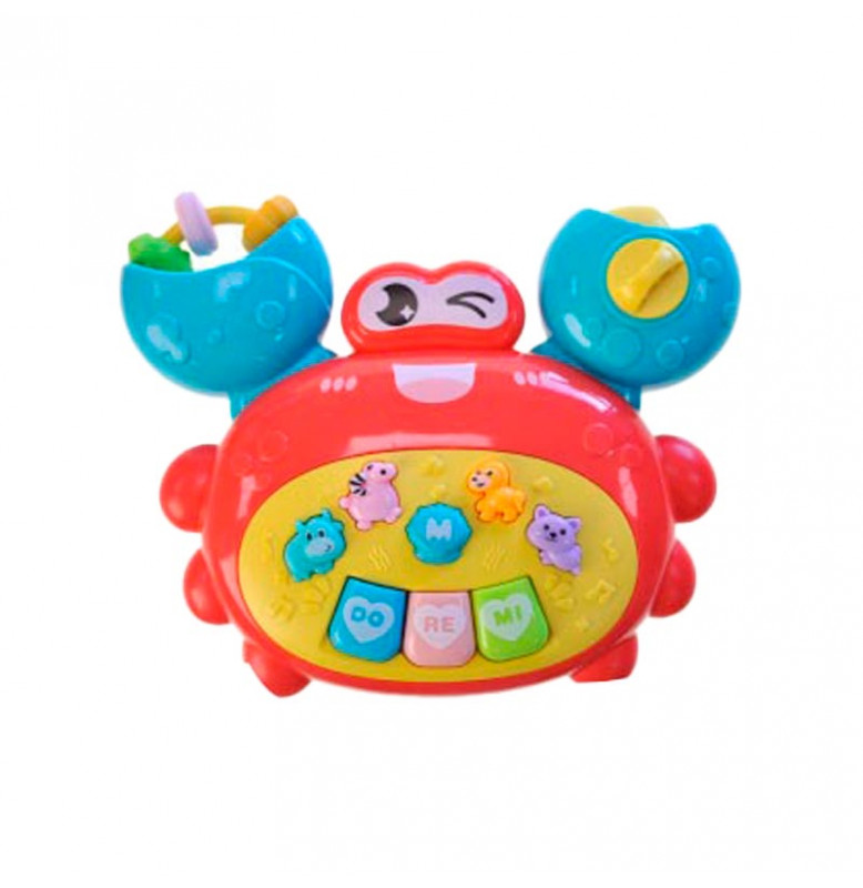 Игрушечное Пианино детское Крабик на батарейках 8815-C_Red