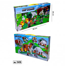 Конструктор блочный My World пластиковый 11476A