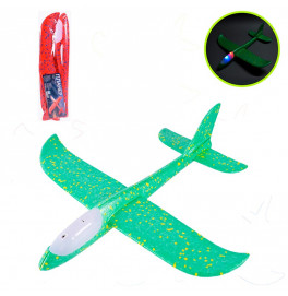 Запускалка самолет со светом C28002_Green