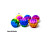 М'ячик Moon Ball 9 см з принтом Rainbow