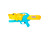 Водяний бластер помповий M820EY_Yellow-Blue