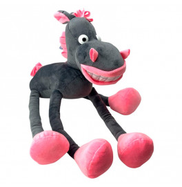 Мягкая игрушка Лошадь Мирон 35 см 0175_Gray-Pink