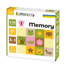 Настольная игра Igroteko Крестики-нолики 32 элемента из дерева 900644