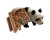 Фігурка тропічної тварини пластикова HY595_Panda