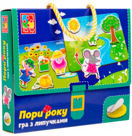 Настольная игра Vladi toys "Какое время года" с липучками VT1302-25
