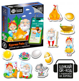 Магнитный театр Vladi Toys Сказочные голоса "Курочка Ряба" с аудиосказкой VT3206-39