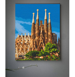 Картина за номерами "Саграда Прізвище. Барселона" 40*50 см 11230-AC