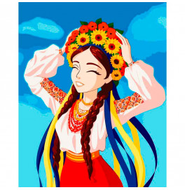Набір для розпису "Юна українка" 40*50 см 10056-AC