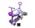 Самокат 5 в 1 Smart Full Фіолетовий з батьківською ручкою SF_Purple
