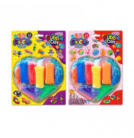 Набор для творчества Danko Toys "Air Clay+Bubble Clay" блистер ARBB-03-01,02
