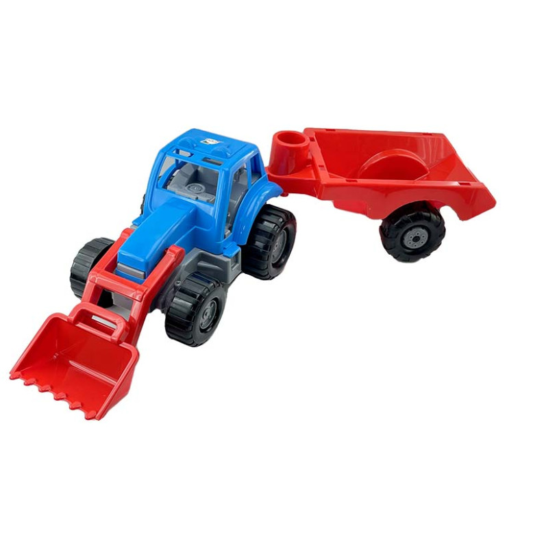 Машинка Трактор Орион с прицепом 993_Blue-Red