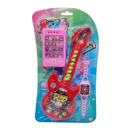 Музыкальная игрушка с часами и телефончиком. 8120-2_Red