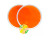 Гра з липучкою 2 тарілки і м'ячик CL2478_Orange