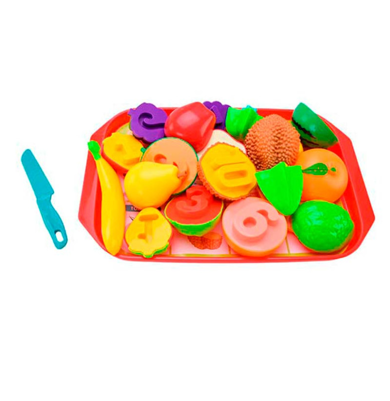 Продукти набір овочі та фрукти з цифрами PL-524-203_Red