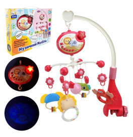 Мобиль "Солнечный зайчик" музыкальный на батарейках, проектор PL-724-90