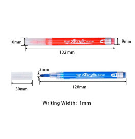 Маркери акрилові LETO 12 кольорів LT-1117-12