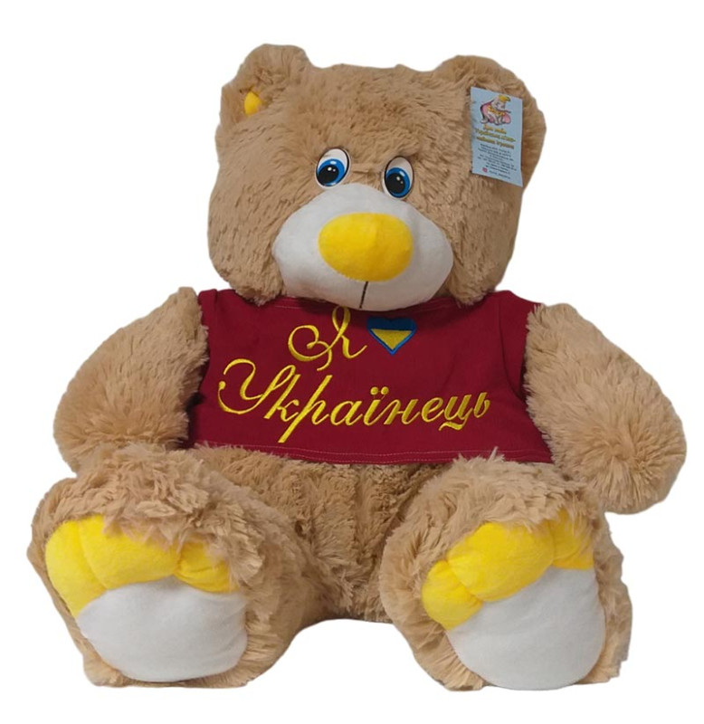 М'яка іграшка Ведмідь Барні 75 см 0295_Light Brown