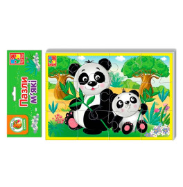 Мягкие пазлы Vladi Toys А5 "Животные зоопарка" фомовые