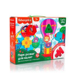 Игра-конструктор Vladi Toys "Fisher Price. Парк развлечений для самых маленьких" с болтами