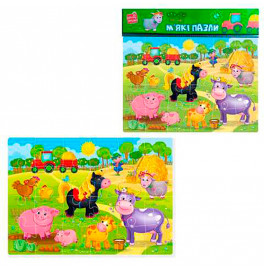 Игра развивающая Vladi Toys Малыш сможет "Ферма" мягкие пазлы А4 VT1102-18