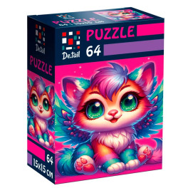 Пазл De.tail Крылатый котенок 64 детали DT1234-04