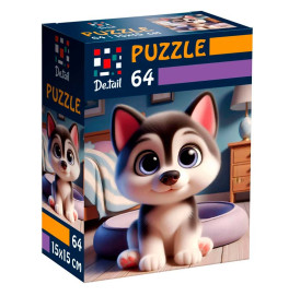 Пазл De.tail Малый хаски 64 детали DT1234-16