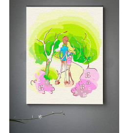 Картина по номерам с лаком ArtCraft "Чувства. Прогулка" 30*38 см